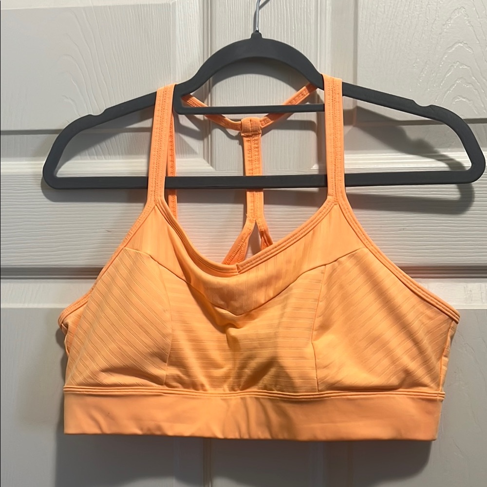 Tek Gear Orange Light Support Sports Bra Racerback